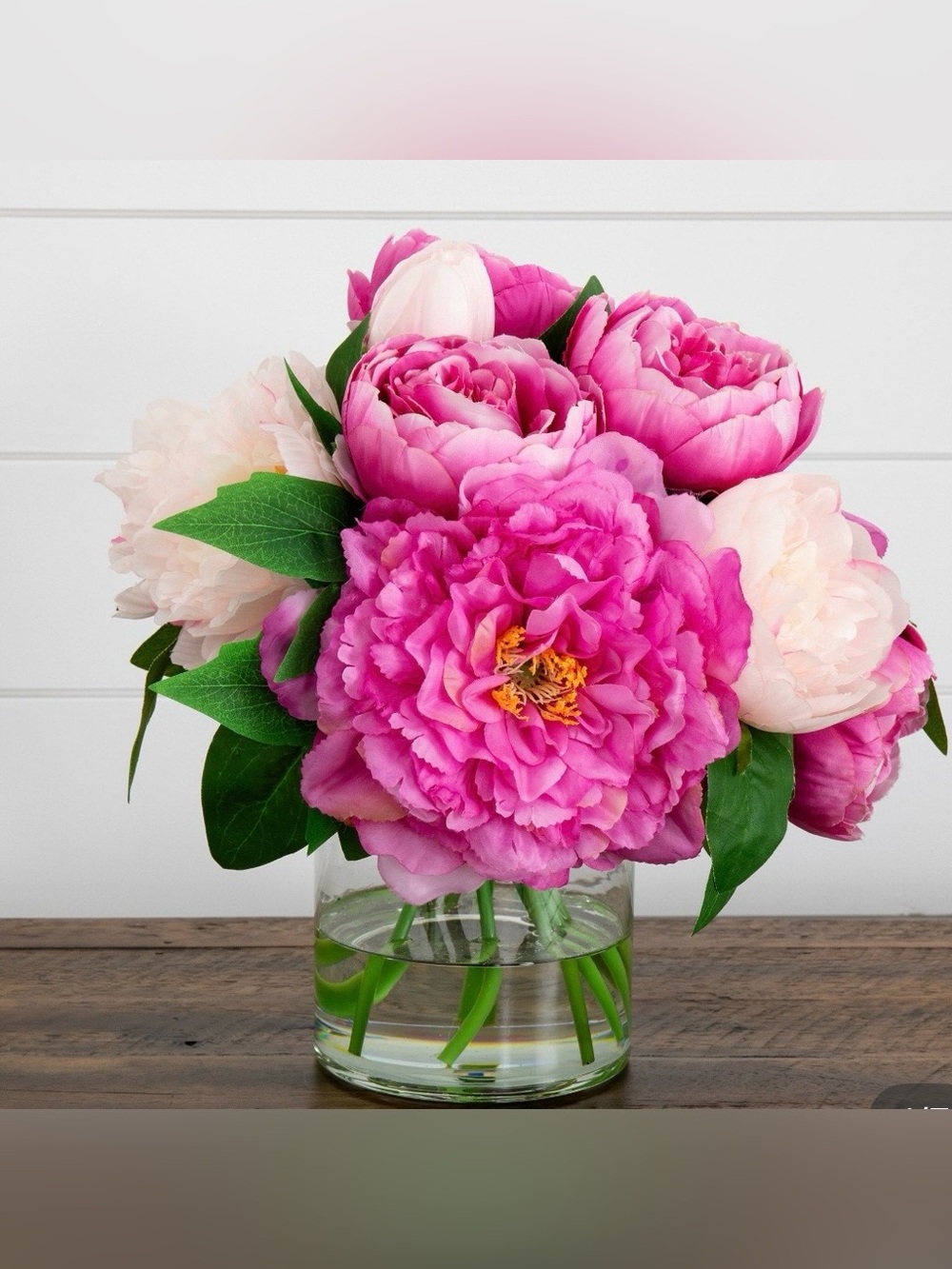 Vase Latex Faux Hydrangea Flowers Arrangements Hydrangeas Home Decor